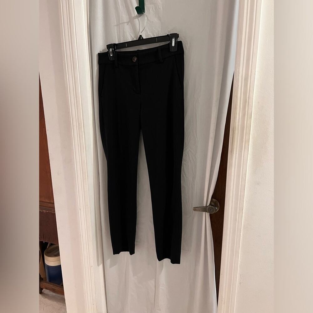 J crew black slim ankle pants office wear closet staple size 0